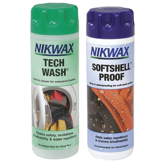 Nikwax Tech Wash/Softshell Proof Twin Pack Mini - Mini Twin Pack -