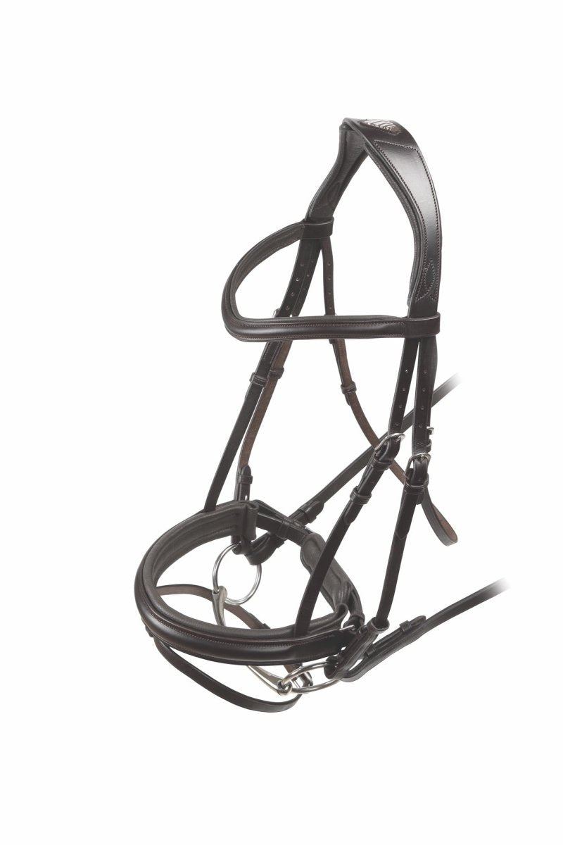 RAPIDA Dressage Bridle with Flash - Black - Cob