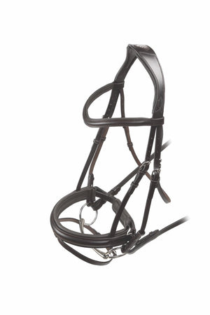 RAPIDA Dressage Bridle with Flash - Black - Cob