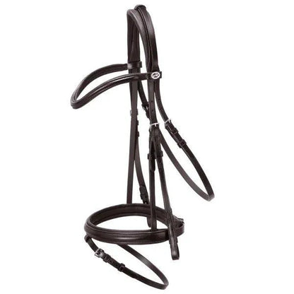 Schockemohle Oxford Flash Bridle - Black/Silver - Full