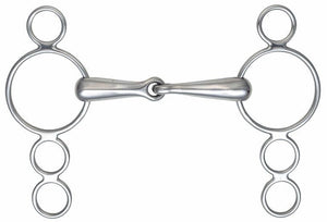 Shires 3 Ring Dutch Gag - S/Steel - 4.5