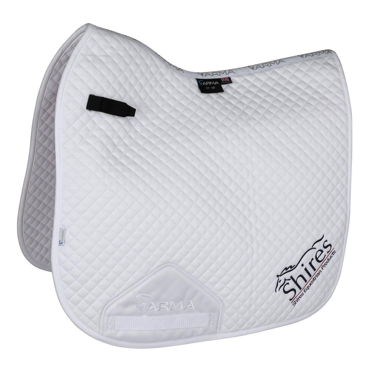 Shires Branded Dressage Saddlecloth - Navy - 17-18