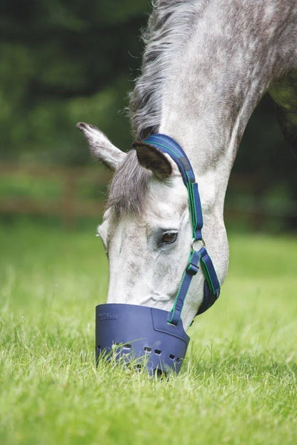 Shires Flexi Grazer Muzzle - Navy - Cob