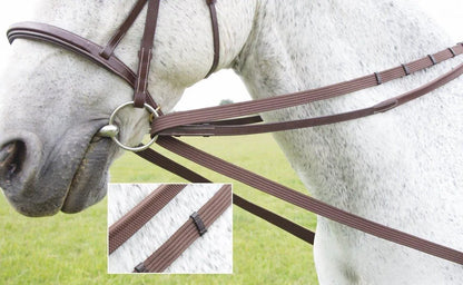 Shires GARA Cotton Web Draw/running Reins - Black - 7/8