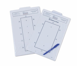 Shires Learner Dressage Test Board - White -