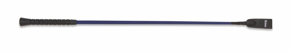 Shires Plain Stem Whip - Bright Blue - 26.5