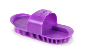 Shires Plastic Curry Comb - Baby Pink -