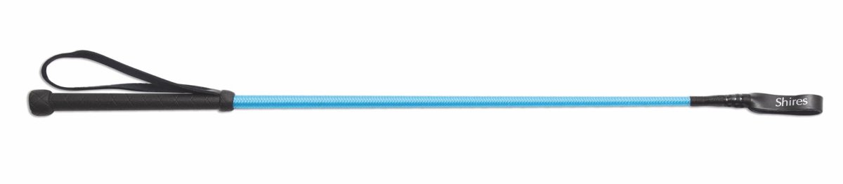 Shires Thread Stem Whip - Child - Bright Blue - 24