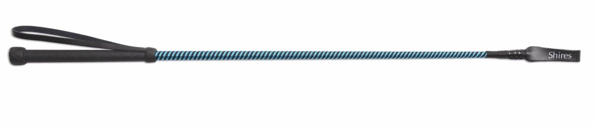 Shires Thread Stem Whip - Child - Bright Blue - 24