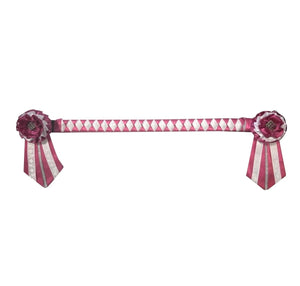 Showquest Browband Camden - Cerise/White - Pony