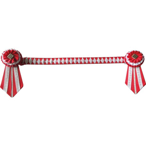 Showquest Browband Camden - Red/White - Cob