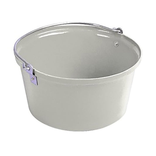 Stubbs Feed Bucket Shallow 16 Lt - White - 16Lt