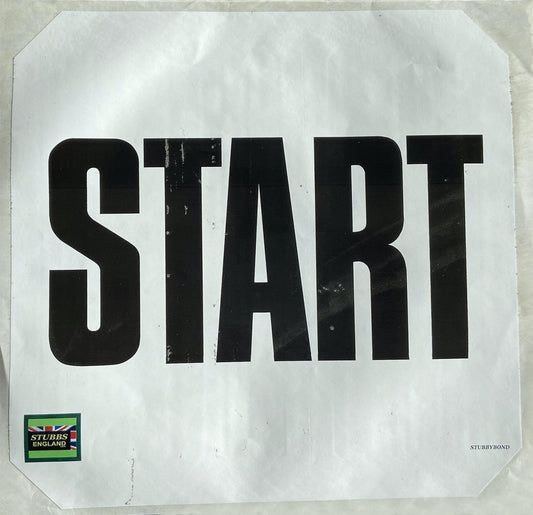 Stubbs Self Adhesive Label Start S65Lst - Each -