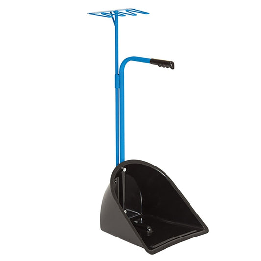 Stubbs Super Mate Manure Collector with Rake - Blue -