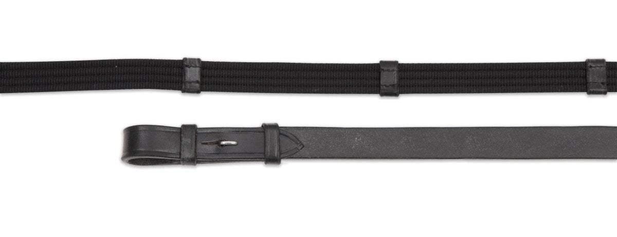 Velociti GARA Continental Web Reins - Black - 48X5/8