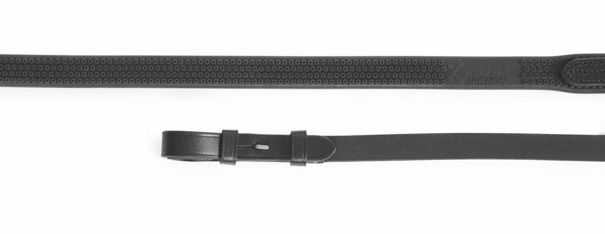 Velociti GARA Eventa Rubber Grip Reins - Black - 48X5/8