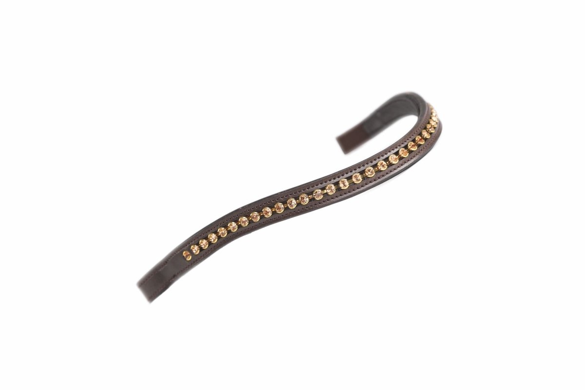 Velociti GARA Flower Diamante Browband - Black - Cob