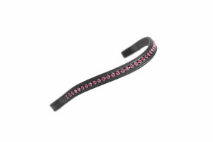 Velociti GARA Large Diamante Browband - Black/Clear - Cob