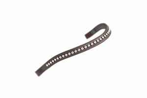 Velociti GARA Large Diamante Browband - Black/Clear - Cob