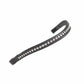 Velociti GARA Large Diamante Browband - Black/Clear - Cob