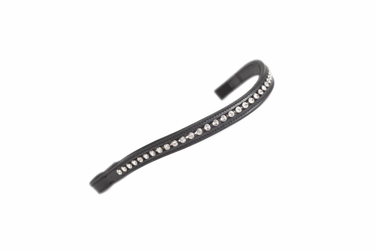 Velociti GARA Large Diamante Browband - Black/Clear - Cob