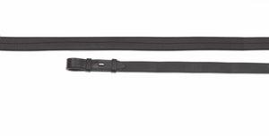 Velociti GARA Rubber Covered Reins - Black - 54X1/2