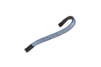 Velociti GARA Wide Diamante Browband - Blue/Black - Cob