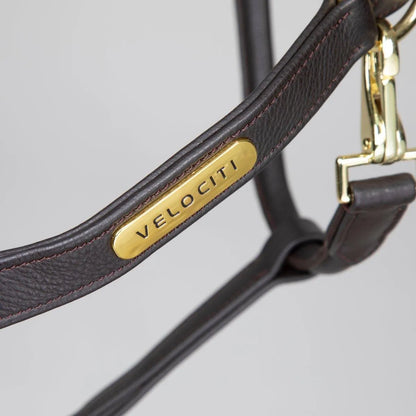 Velociti Rapida Comfort Leather Headcollar - Havana - Cob