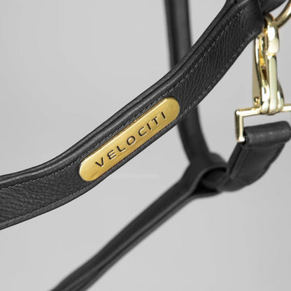 Velociti Rapida Comfort Leather Headcollar - Havana - Cob